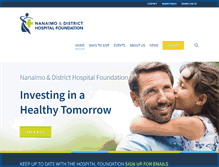 Tablet Screenshot of nanaimohospitalfoundation.com